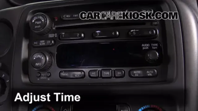 2007 Chevrolet Trailblazer SS 6.0L V8 Reloj Fijar hora de reloj